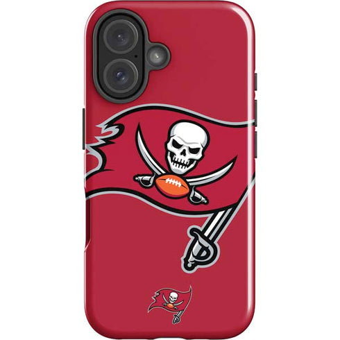 NFL Tampa Bay Buccaneers Large Logo iPhone 16 Plus Impact Case
